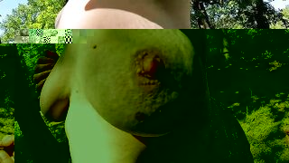 Naked boobs and bare cunt banging on the picnic court
