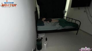 STEPMOTHER HELPED WITH THE BONER. Stepson fucks slutty stepmother, and she asks for more