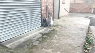 Cracky flashes as she shows off Her new home
