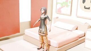 I fuck my step sister in bed. bangali hot girl. dirty sex.