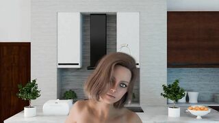 MMD Sexy Dance Hot blonde dancing in the kitchen.