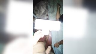 POV I film my girlfriend in her short black dress and I finger her