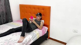 Hot Latina maid seduces her boss on her first day of work