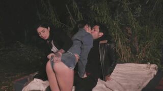 DigitalPlayground - Jade Nile Follows Her Stepdad To A Bdsm Dungeon Where She Has A Rough Threesome