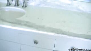 Slutty teen sucks dick in POV