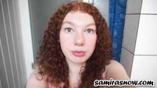 I'll give you a blowjob! Ginger teen sucks him until you cum!!
