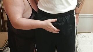 the bitch lifts my dick with a jerk after which I fuck her hard