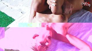 my neighbor comes to put on suntan lotion and ends up fucking me in the ass