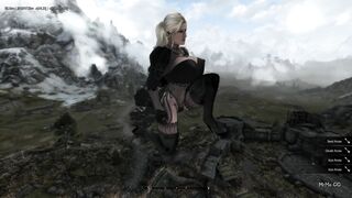 Hot Blonde Giantess grows ever larger - Skyrim Giantess