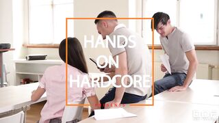 After-Sch00l Special When Students & Teacher Get Railed by 3 Studs