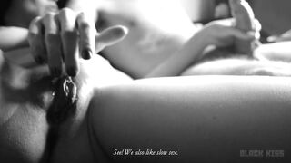 We masturbate each other while talking and laughing (pussy close up)