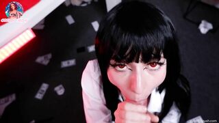 Japanese School Girl Jabami Yumeko ( kakegurui ) Lost Her Anal Virginity Playing Cards