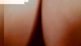 Eva Notty big natural tit hot wife in POV sex and blowjob and cuckold creampie eating by husband who watches her fuck lover and have orgasms and makes you suck out the cum