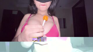 Very Hot Lollipop Blowjob by Delhi Girlfriend! Indian Desi Girl 18 Year Old
