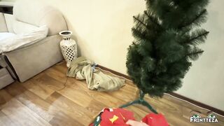 Christmas alone with StepMom part 3. I Unexpected Suck Step Son Cock. (taboo, blowjob, deepthroat)