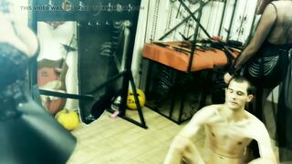 Crushing the slaves testicles - Extreme CBT - Zeida and Luciferia