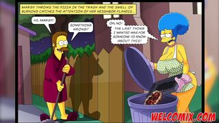 Flandis Fucking The Simptoons Hotties! Pepperoni pizza! The Simptoons
