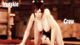 horny 3d red head fucked rough by monsters