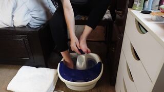 Watch the Suds Dance Around My Tiny, Tired Soles