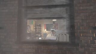 Conan gets his huge cock sucked by Mimmi after work.