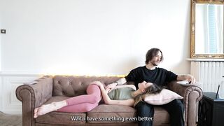 Amateur Français - Nina est de retour, je lui lèche la chatte et on chill ensemble.