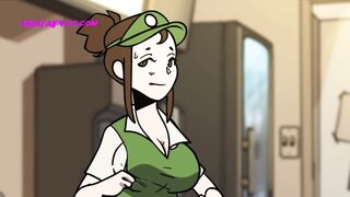 Barista With A Huge Ass Wants Sex Badly - Cartoon Parody