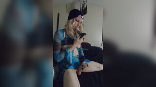 Trans girl vibes with her bad dragon and dakimakura