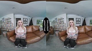 UP CLOSE VR - POV Joyful Haley Spades Gives You A 2 Handed Handjob Before Offering You Her Wet Pussy - Petite Deepthroat