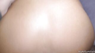 Tattooed sex machine with big clit licks my balls before hard fucking!