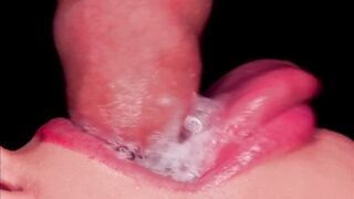 CLOSE UP: BEST MOUTH For Your CUMSHOTS! HOTTEST CUM MOUTH COMPILATION! MILKING - FORESKIN - CONDOM!