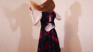 Black Dress Take off