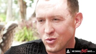 ADULT TIME - WE SWING BOTH WAYS Steamy Bisexual Threesome With Cute Babe Aliya Brynn And Two Men (Wolf Hudson)