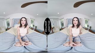 UP CLOSE VR - Gorgeous Petite Kylie Rocket Jerks You Off Swiftly Before Spreading Her Legs POV