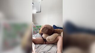 CHUBBY GIRL HUMPS TEDDY
