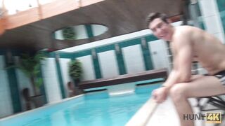 Hunter Picked Up Slut Anna Rose For Nice Sex In Private Pool - Ana Rose