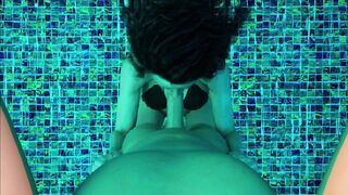 Big Tits MILF Gets Cum by the Pool Milfy City 34