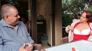 Amateur Cuckold Husband Watches Wife Fuck Stranger Bareback in Hotel Room.