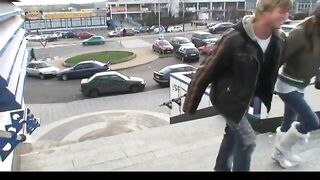 Young Couple Fucking At The Bus Station