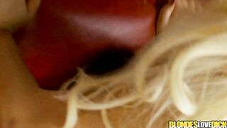 Super Hot Blonde Katie Kaliana Bangs Hard