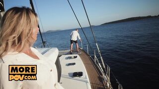 Screwing your new boat rental client Shalina Devine