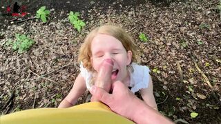 Facial and Risky Sperm Walk in the Forest