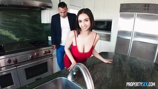 Hot Homeowner Seduces Real Estate Agents Into A Steamy 3some