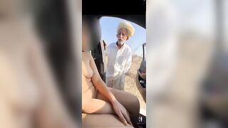 Rajasthani Tau Viral Sex Video With Nude Desi Girl In Car!????