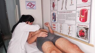 Oops... my dick went up in front of the nurse