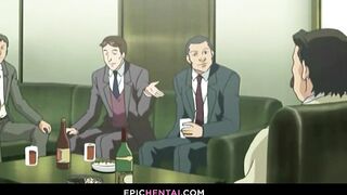 Hot Hentai Girl's Mouth Gets Pumped