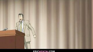 Hot Hentai Girl's Mouth Gets Pumped