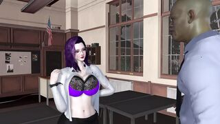 Busty Hot Teacher Fucked Hard By a Big Cock Stud and Got Creampied