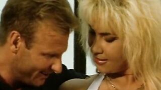 Clasic hairy German blonde gets fucked until a facial