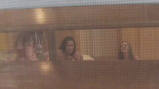 Watching Four Cute Girls Playing Lesbian Games.