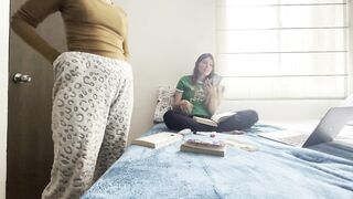 Two College Women Fuck Hard in the Room